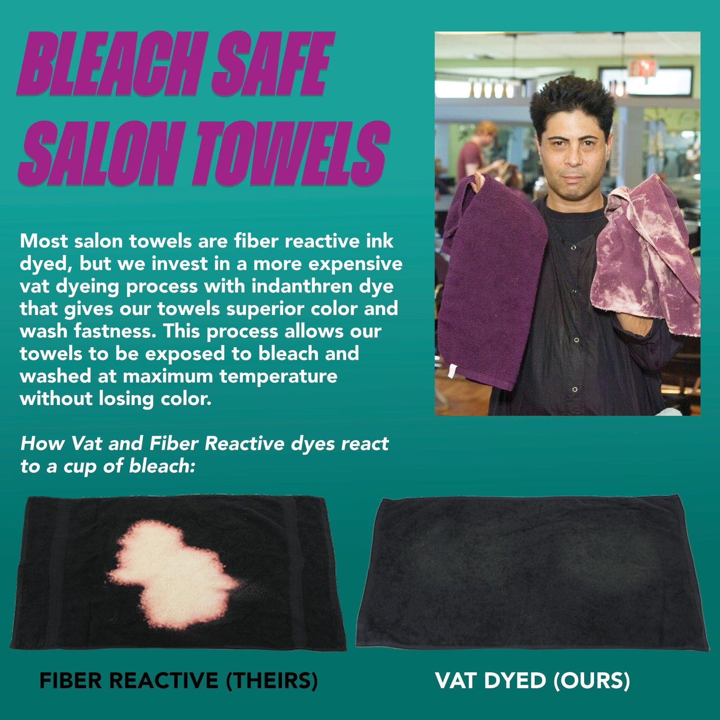 Arkwright Bleach Proof Salon Towels Bulk - Case of 144 - Ultra Soft, Gentle Microfiber, Highly Absorbent & Quick Dry Spa Facial Towel for Hair Stylist, Nail Shop, and Esthetician, 16 x 27 in, White