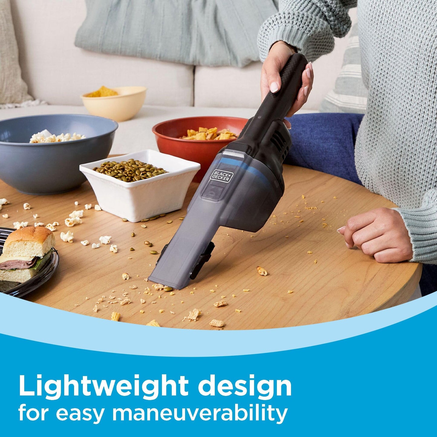 BLACK+DECKER dustbuster Blast Cordless Handheld Vacuum, Home and Car Vacuum (HNVD220J00)