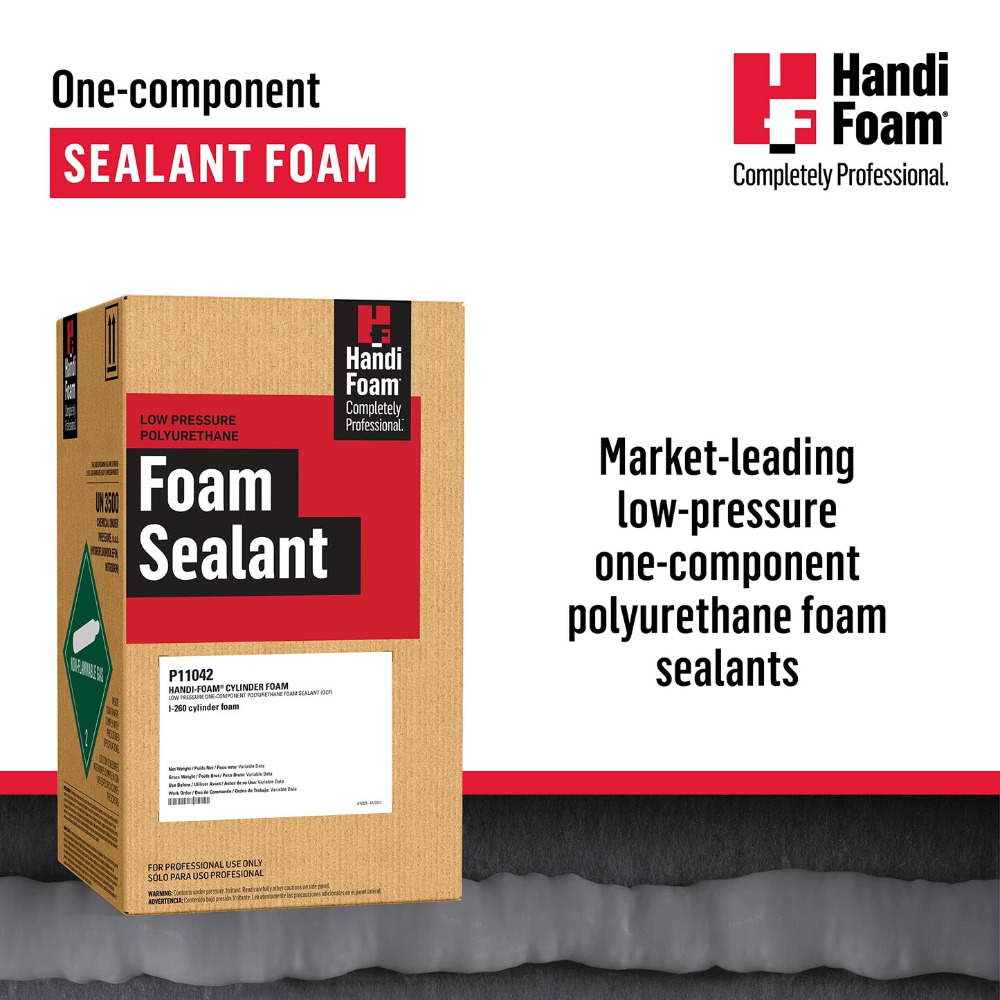 HANDIFOAM (HFO) Cylinder Foam SEALANT W/Accessories I-260