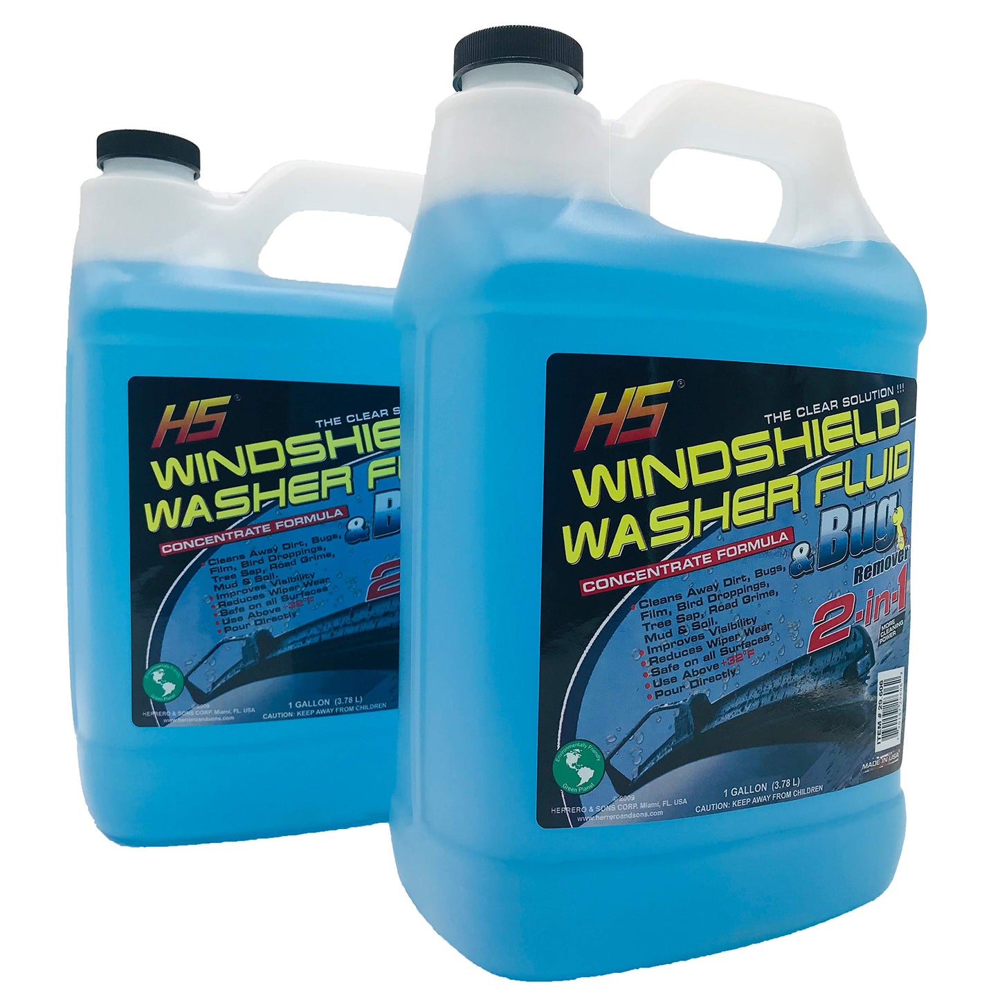 HS 29.606 Bug Wash Windshield Washer Fluid, 1 Gal (3.78 Liters)