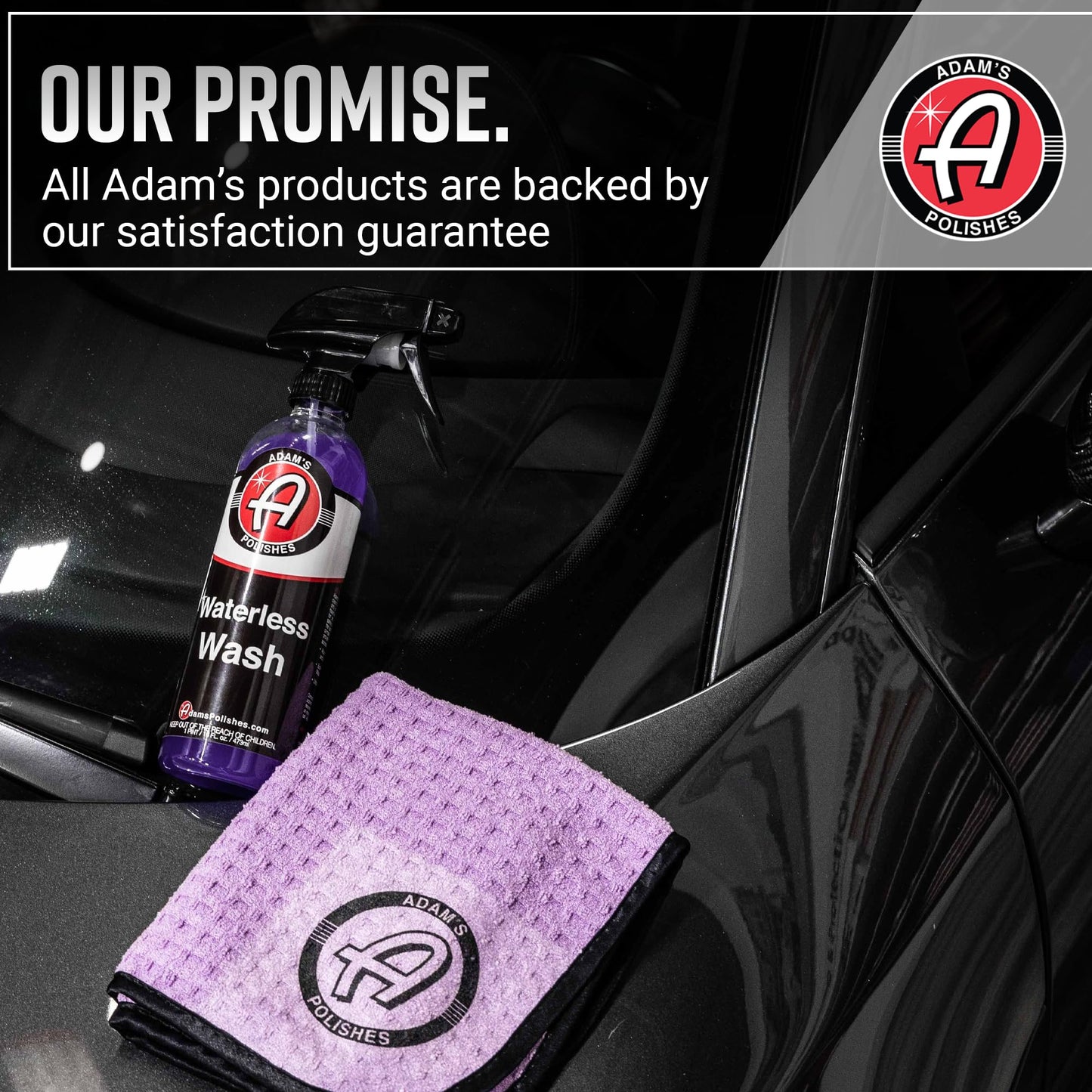 Adam's Polishes Waterless Wash (5 Gallon) Cleaning, Wash, Spray for Car Detailing, Safe Ultra Slick Lubricating Formula for Car, Boat, Motorcycle, RV -No Garden Hose, Wash Soap, or Foam Cannon Needed