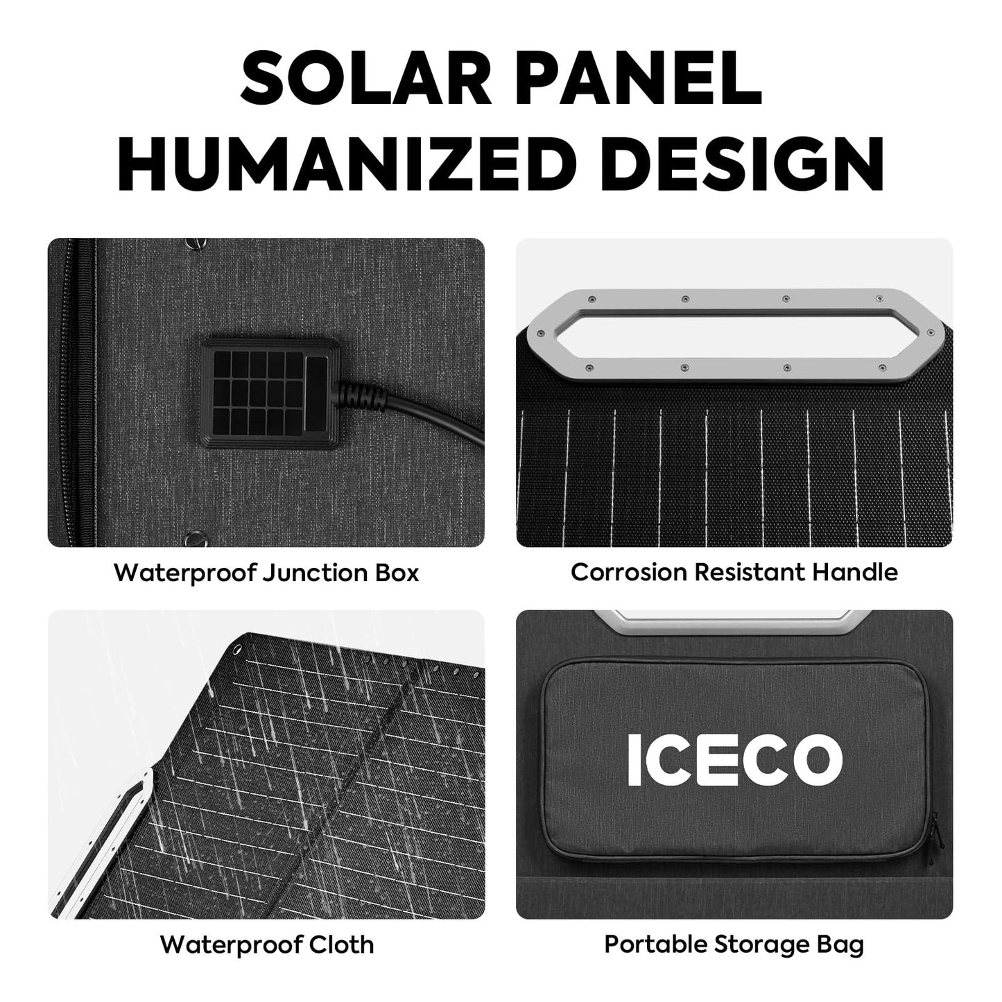 ICECO VL75ProD Dual Zone Fridge Freezer, 12 Volt Refrigerator, 79Qt Car Fridge Powered by SECOP, Portable Freezer with Reversible Lid, 0-50°F, AC/DC, For Car, Outdoor, Camping |+Battery+Solar Panel