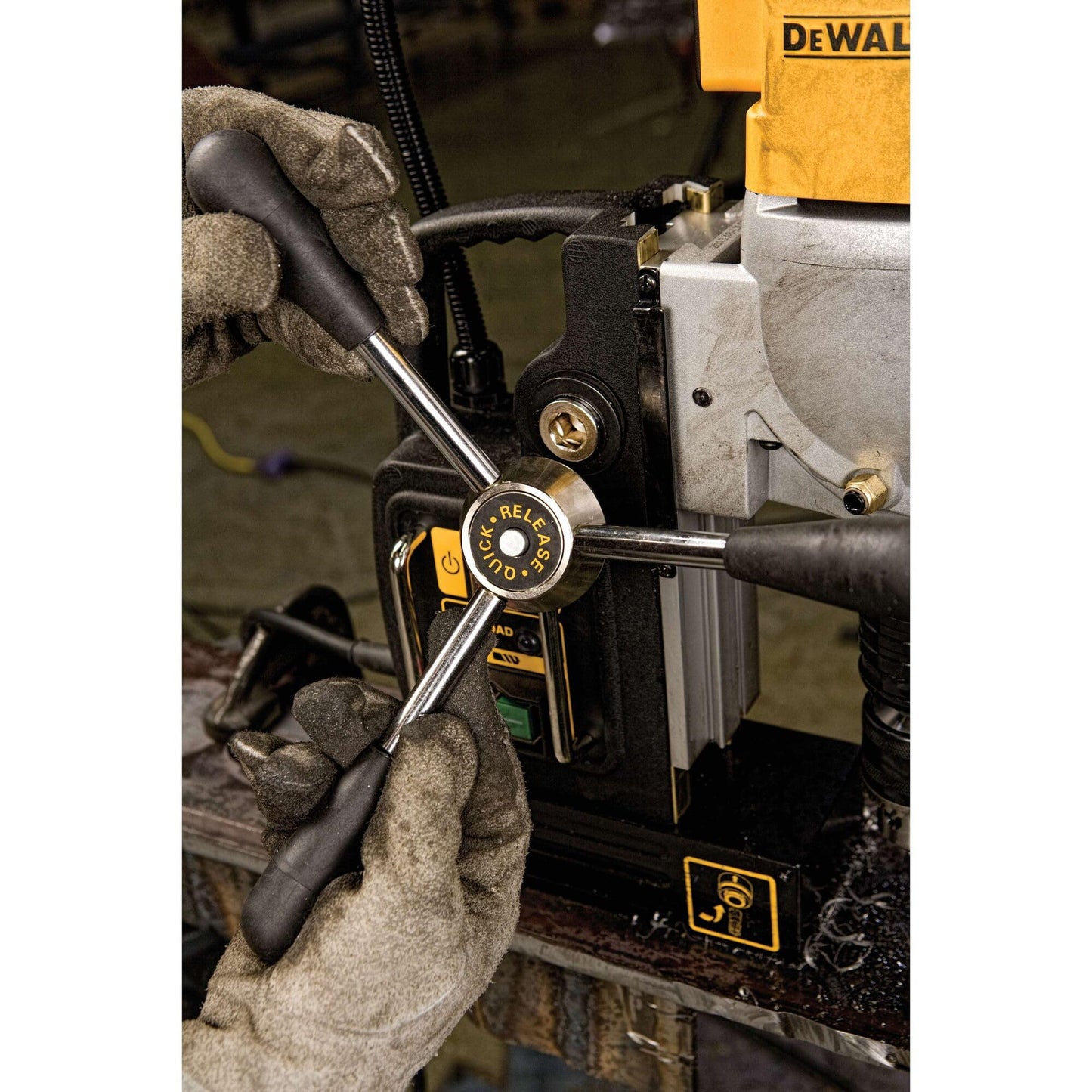 DEWALT Drill Press, Magnetic, 2-inch, 10-Amp with 2-Speed Setting (DWE1622K)