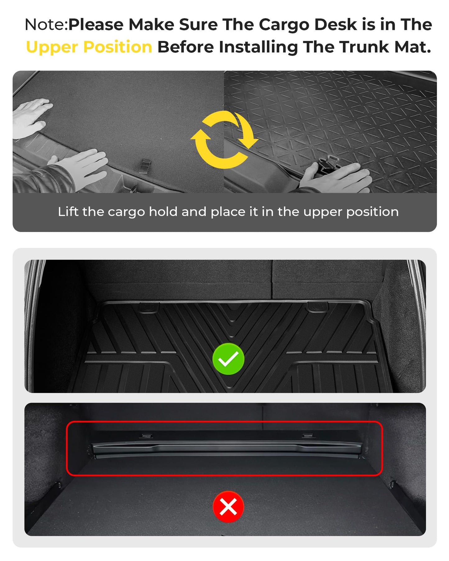 3W Floor Mats & Cargo Liner Fit for Honda CR-V 2023 2024 2025 2026 (Include Hybrid), All Weather TPE Custom Fit Honda CRV Floor Liner 1st, 2nd Row and Trunk (Upper Positon) Full Set Car Mats Black