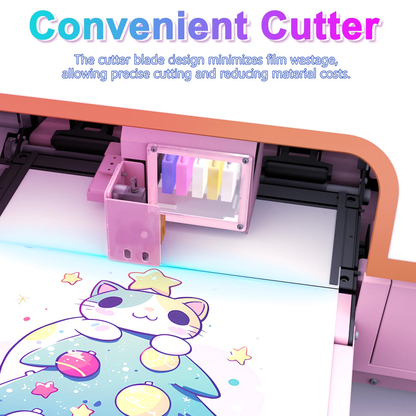 M1630 Pro Automatic Maintenance 13in DTF Printer Bundle for T-Shirt,Direct to Film Printer,White Ink Circulation,A3 Transfer Printing Machine for Fabric Clothing(Printer,Oven,Laptop,Supplies)