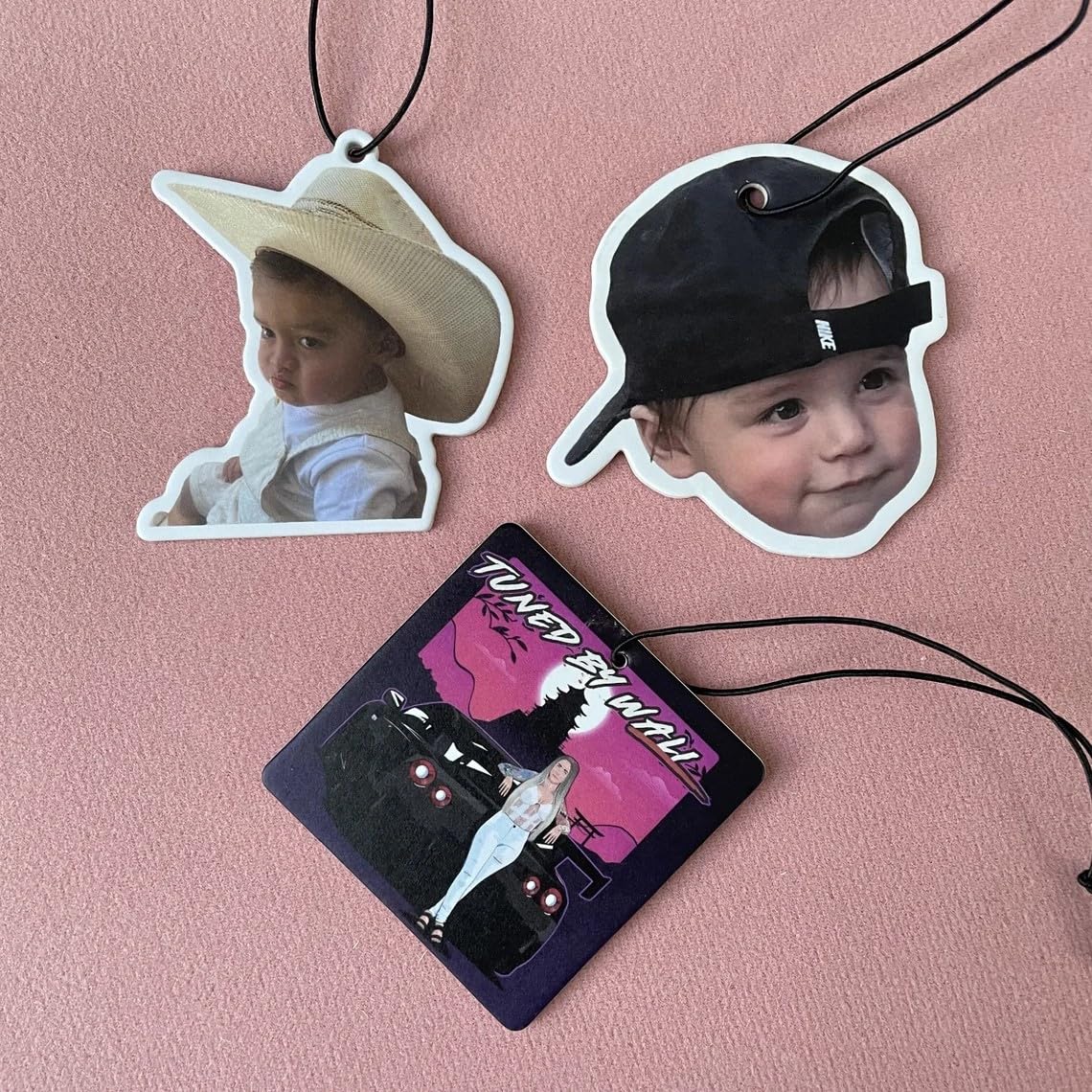 Custom Car Air Fresheners Picture Personalized Scents Air Freshener Car Deco Accessories Promotional Items with Business Logo/Text/Photo (Package: Standard Opp Bag, 200pcs)