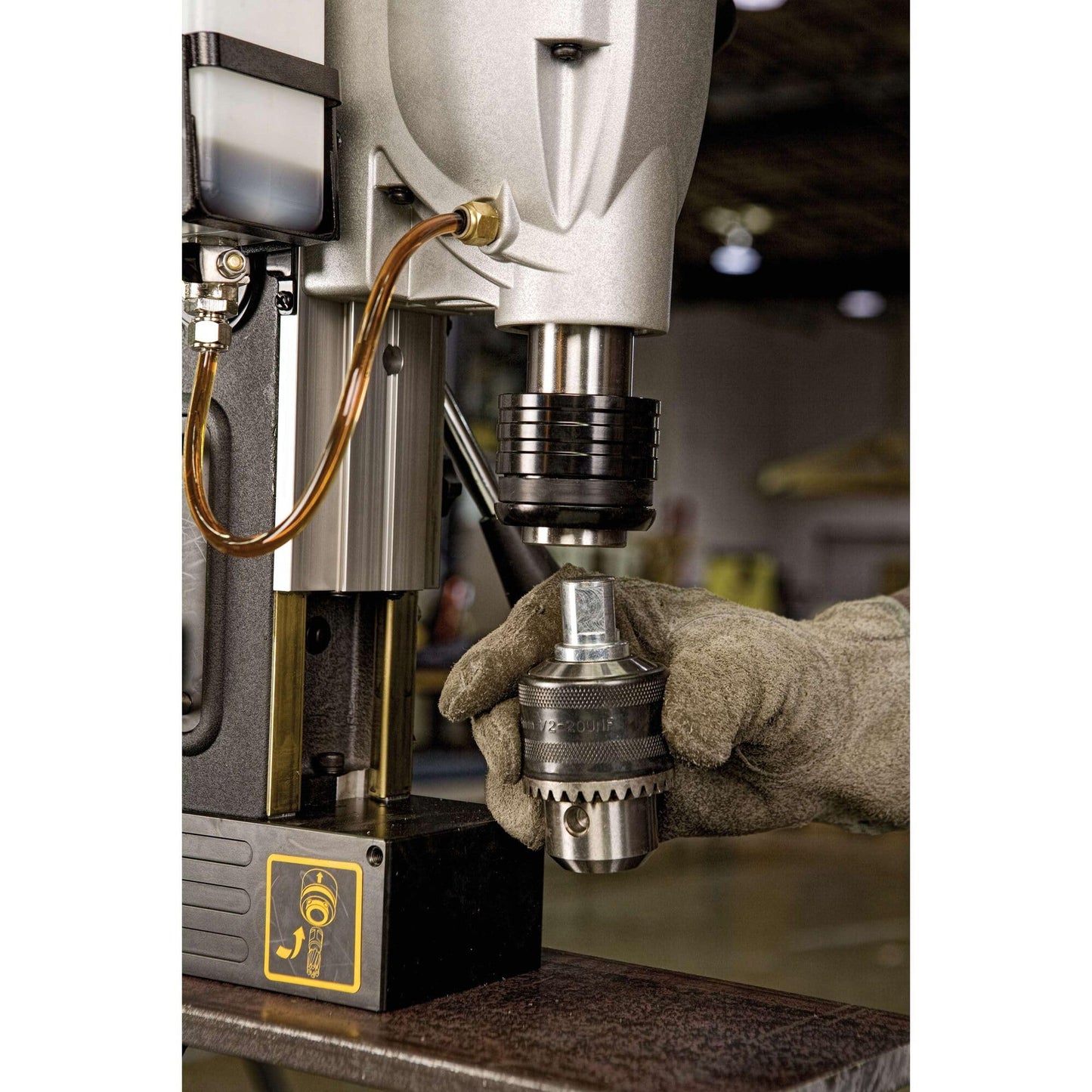 DEWALT Drill Press, Magnetic, 2-inch, 10-Amp with 2-Speed Setting (DWE1622K)