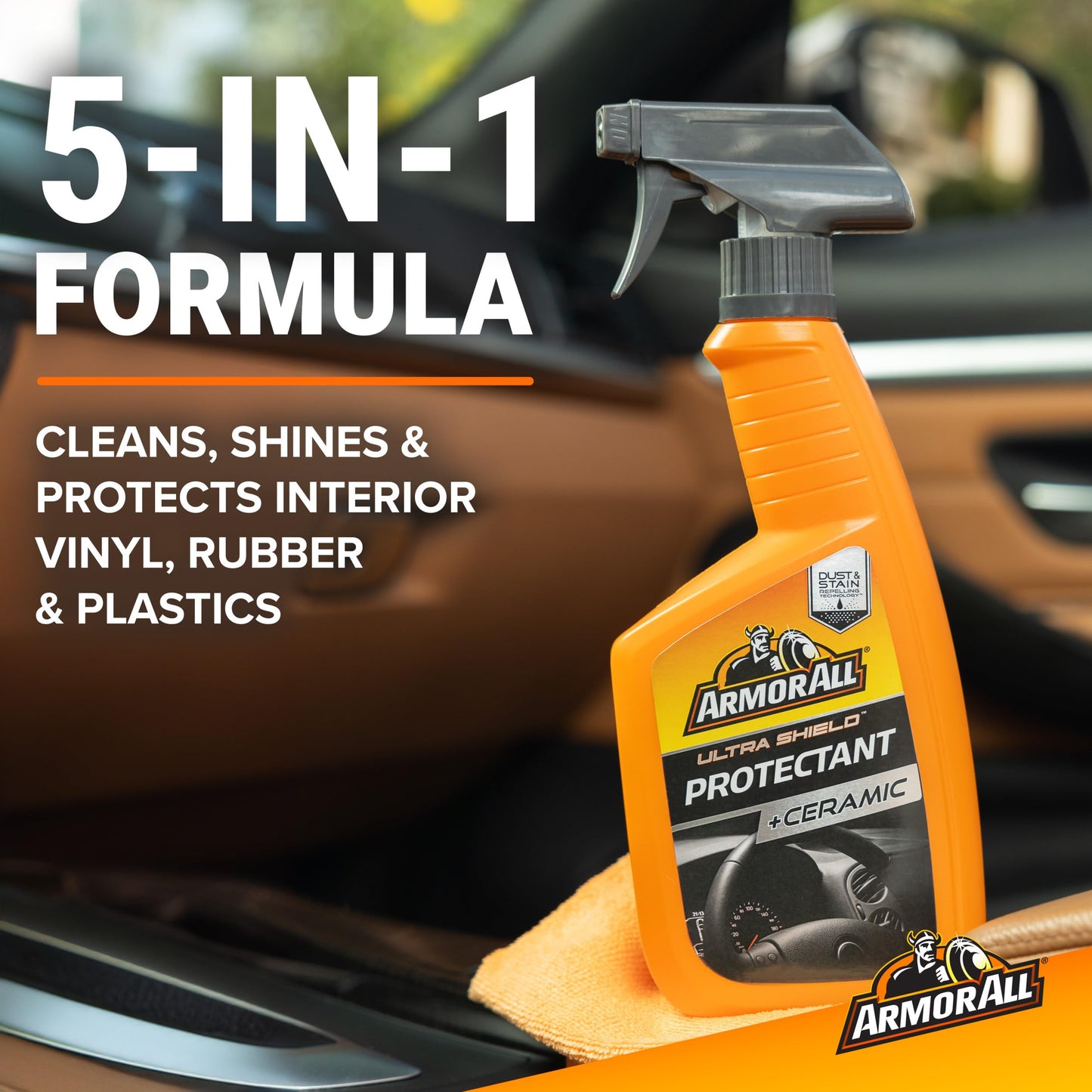 Armor All Extreme Shield Protectant Spray , Interior Car Cleaner with UV Protection Against Cracking and Fading, 16 Fl Oz