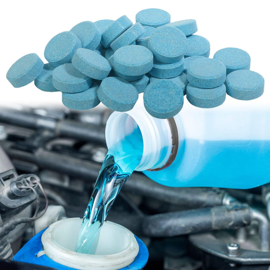 UBOG 100PCS Windshield Wiper Fluid,Car Windshield Washer Fluid,Car Accessories Windshield Washer Tablets,Car Washer Fluid Tablets,Car Windshield Washer Concentrate,Use for Remove Windshield Stains