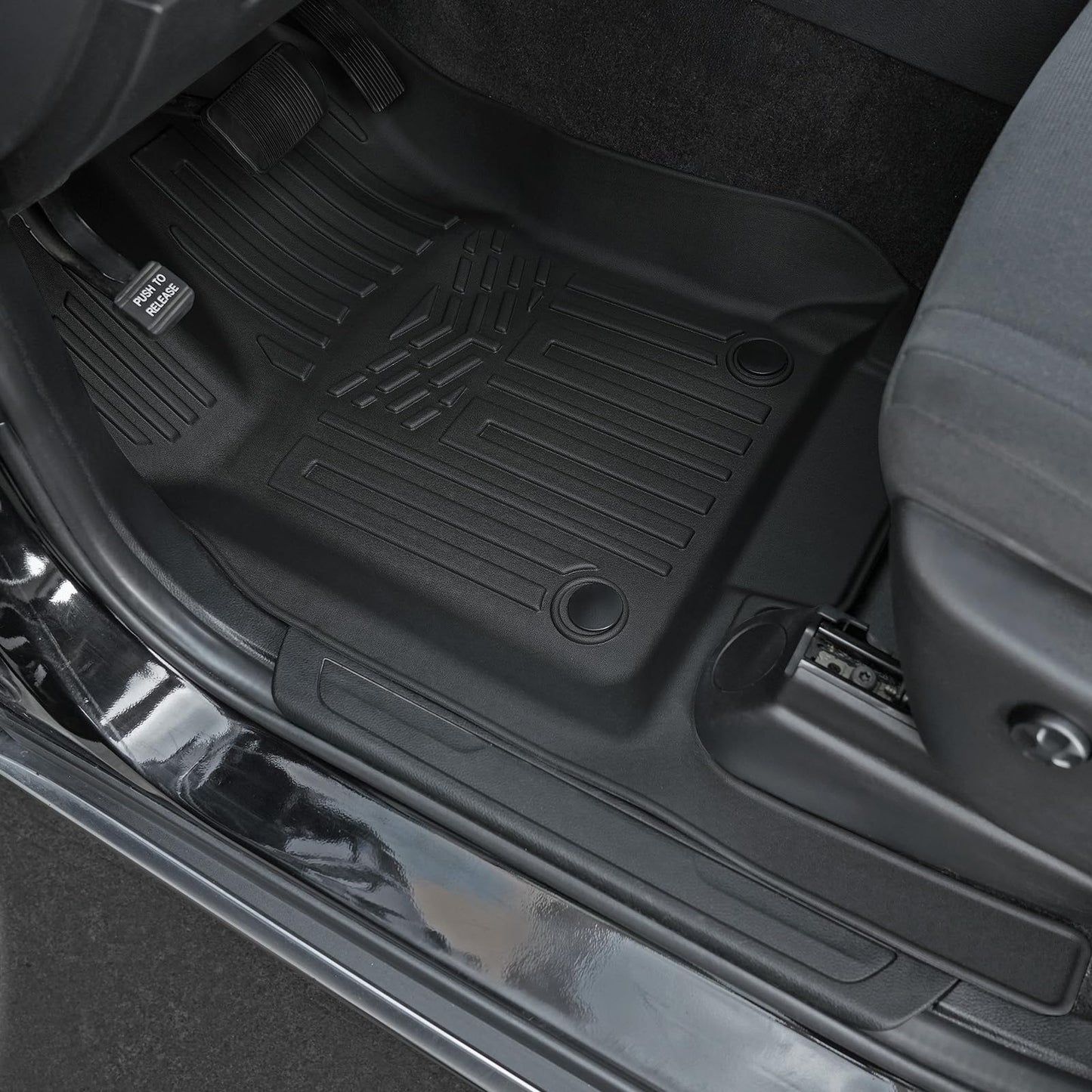 GALVAGNITE Floor Mats for 2016-2024 2025 Dodge Durango 6-seat, All Weather TPE Cargo Liner Cargo Mat and 3rd Row Backrest Mats for Durango Accessories