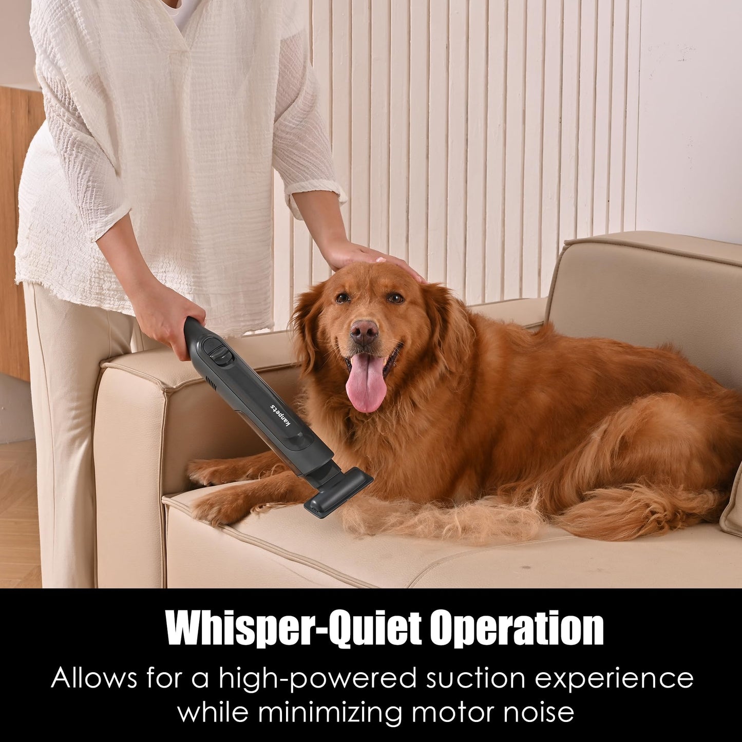 KANPETS Handheld Vacuum Cordless, Lightweight 1.4lb with Powerful Suction, Charging Dock, Single Touch Empty and Detachable Dust Cup, Portable Mini Car Vac for Home Pet Car, Steel Gray