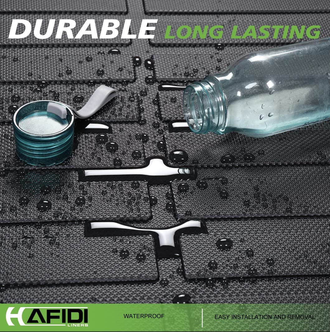 HAFIDI All Weather Car Floor Mats & Cargo Liner for Honda HR-V 2023 2024 2025 2026 /HR-V Hybrid 2023 2024 2025 2026 Custom Fit Full Set Accessories - Black