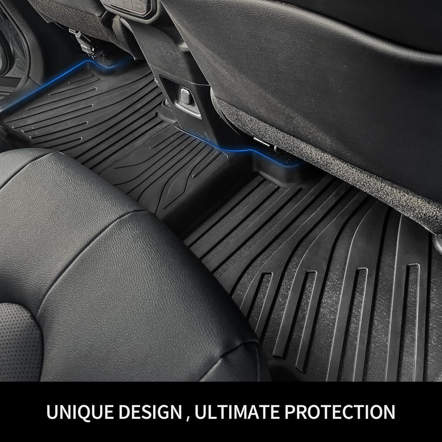 OEDRO Floor Mats Fit for 2019-2025 Ram 2500/3500 Crew Cab with 1st Row Bucket or Bench Seats, Custom Fit TPE All Weather Car Mats Includes 1st and 2nd Row