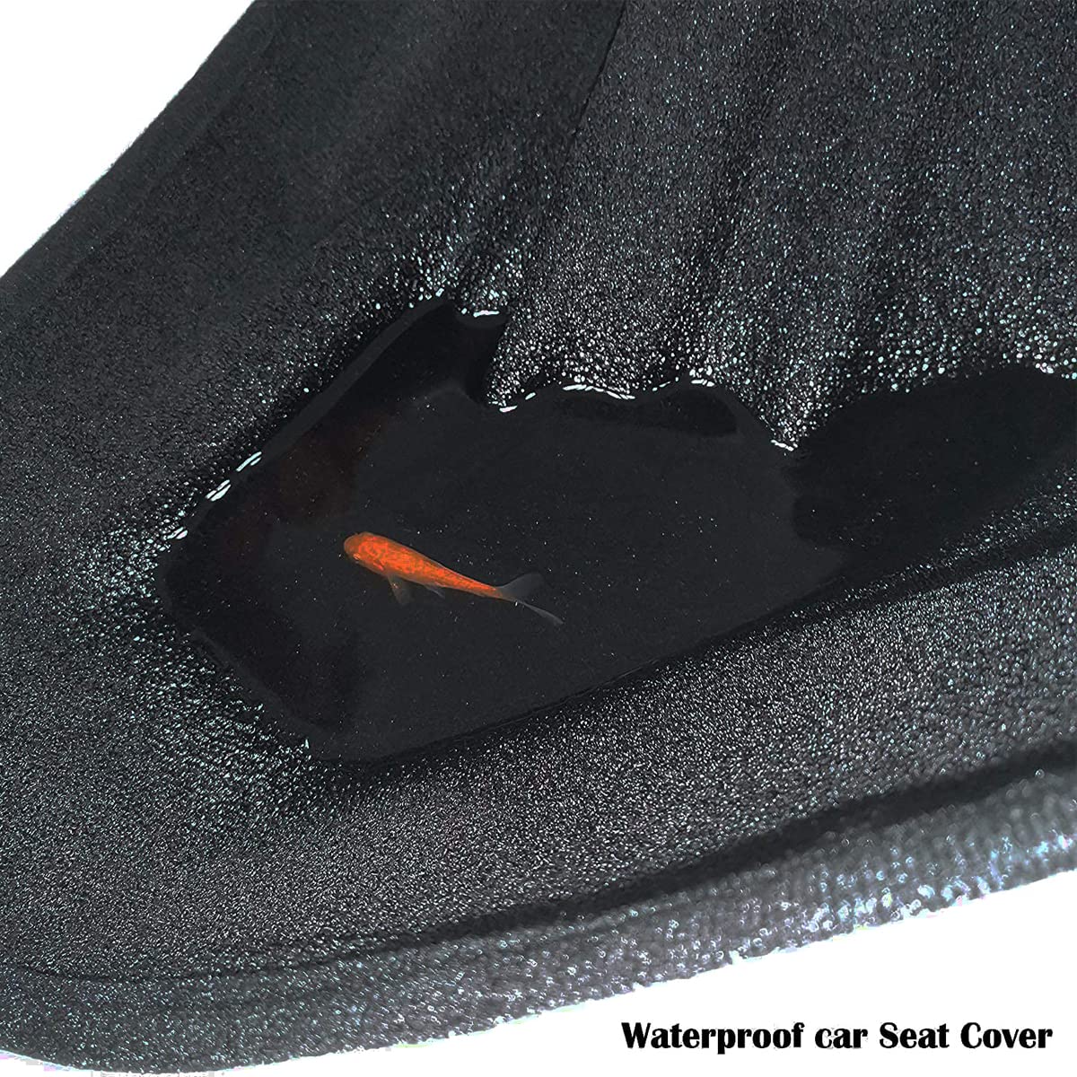 LoyaGour Car Seat Cover Protector Front Seats,for Gym Workout,Running,Swimming,Beach and Hiking,Waterproof Sweat Towel Bucket Seat Covers for Cars SUV Trucks (Black, 2Pcs)