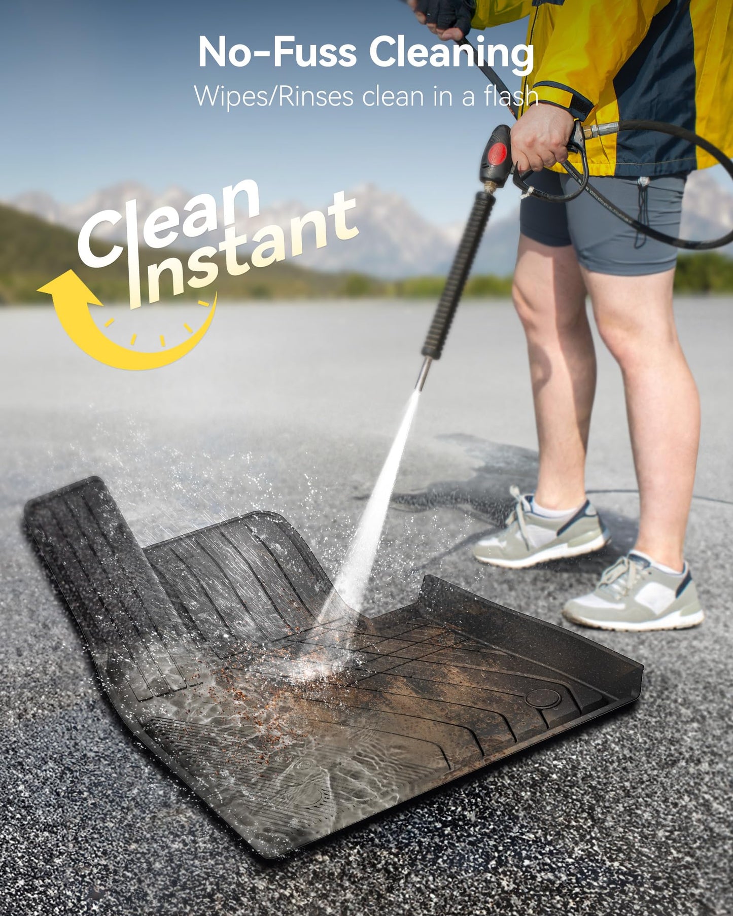 3W Floor Mats & Cargo Liner Custom Fit for BMW X5 2019-2024 2025 2026 40i/45e/50e/50i/M/M50i/M60i TPE All-Weather Full Set Heavy Duty Floor Liner and Trunk Mat Accessories (Only for 5 Passenger)