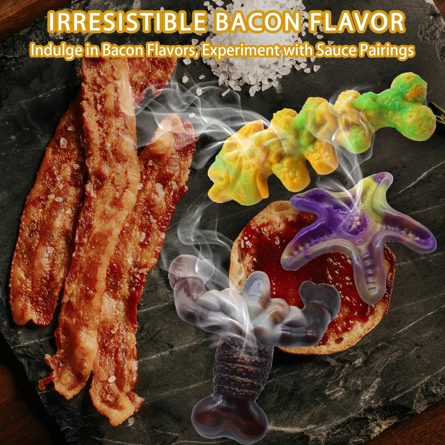 Dog Chew Toys for Aggressive Chewers,3 Pack Tough Dog Bone Toys to Keep Them Busy, Indestructible Pet Toy for for Medium/Large Breed