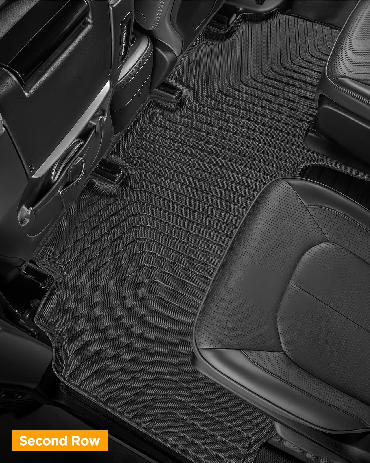 for Chrysler Pacifica 2017-2024 2025 7/8 Passenger (No Hybrid) Floor Mats Cargo Liner Trunk Carpet All Weather TPE Mat for Voyager 2020-2025, for Pacifica/Voyager 2018 2019 2021 2022 2023 Accessories