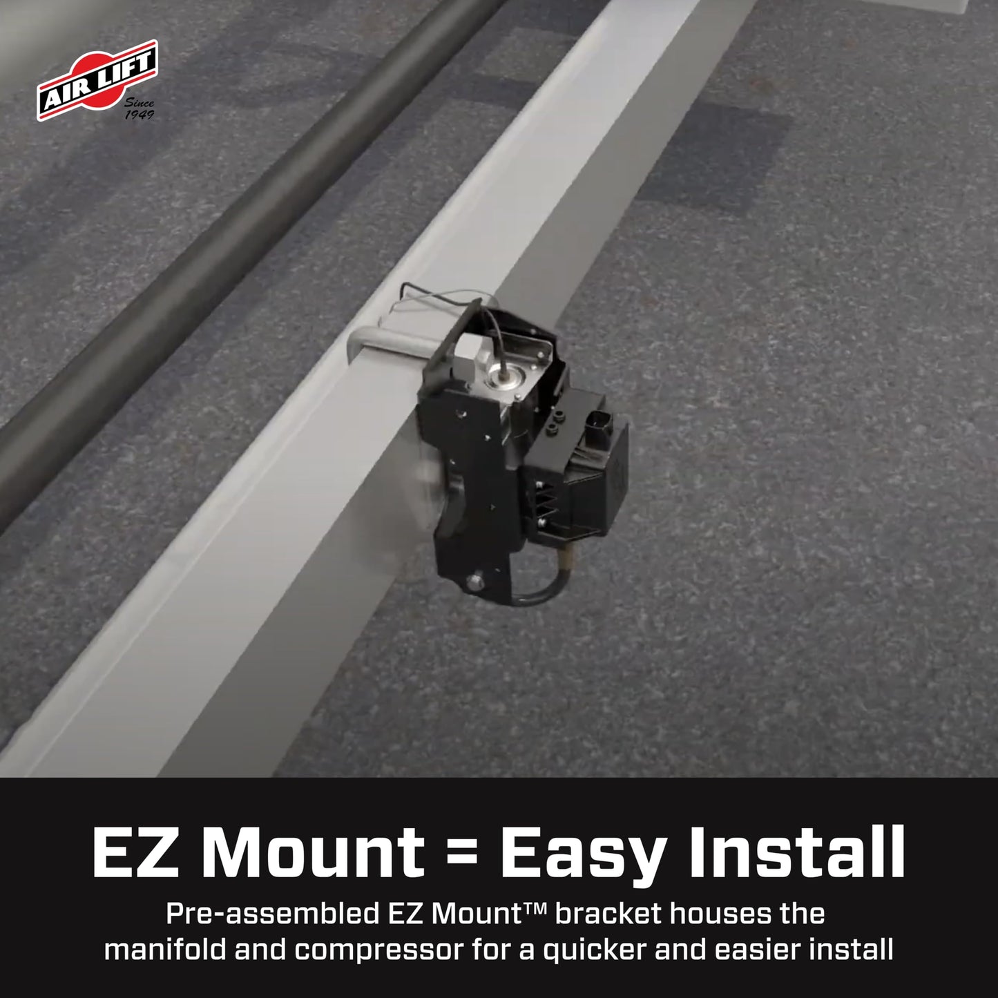 Air Lift WirelessOne 2nd Generation + EZ Mount On-Board Air Compressor with Mobile App - 25980EZ