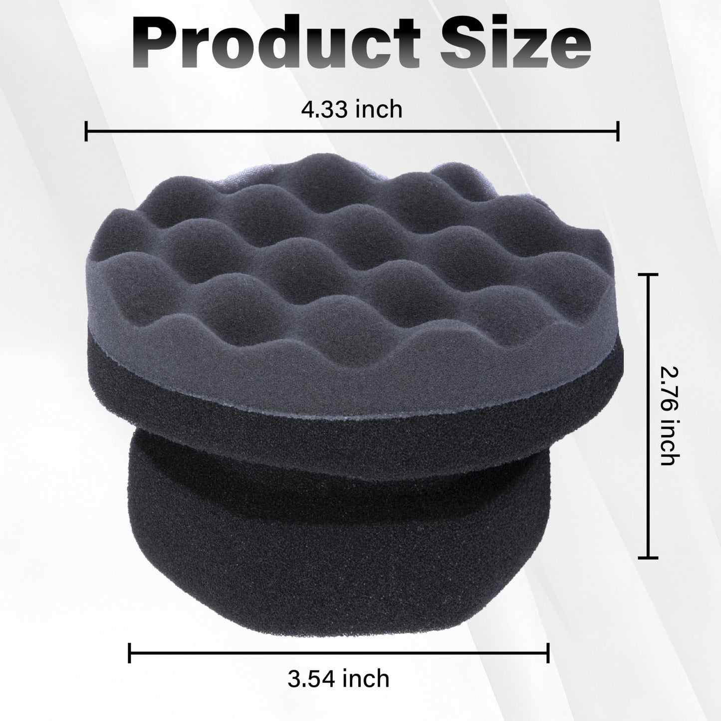 2 PCS Tire Shine Applicator Pad, Hex Grip Tire Dressing Applicator, Reusable Tire Foam Sponge, Tire Shine Brush, Car Detailing Sponge for Rubber Tires, Vinyl & Plastic Trim