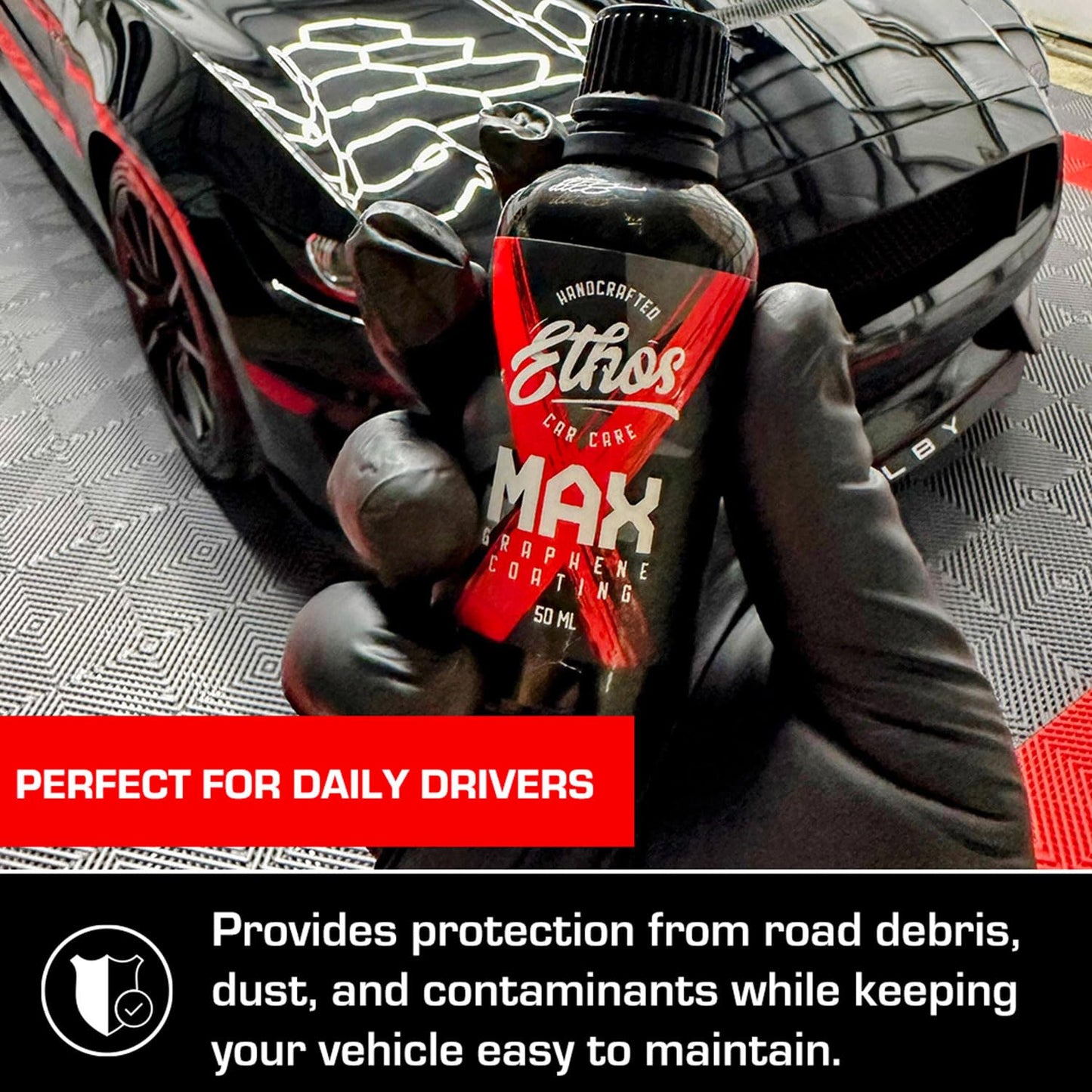 Graphene MAX Coating - Heavy Duty Protection - Graphene Ceramic Coating | 7+ Years Of Protection | Incredible Hydrophobic - Perfect for Daily Drivers
