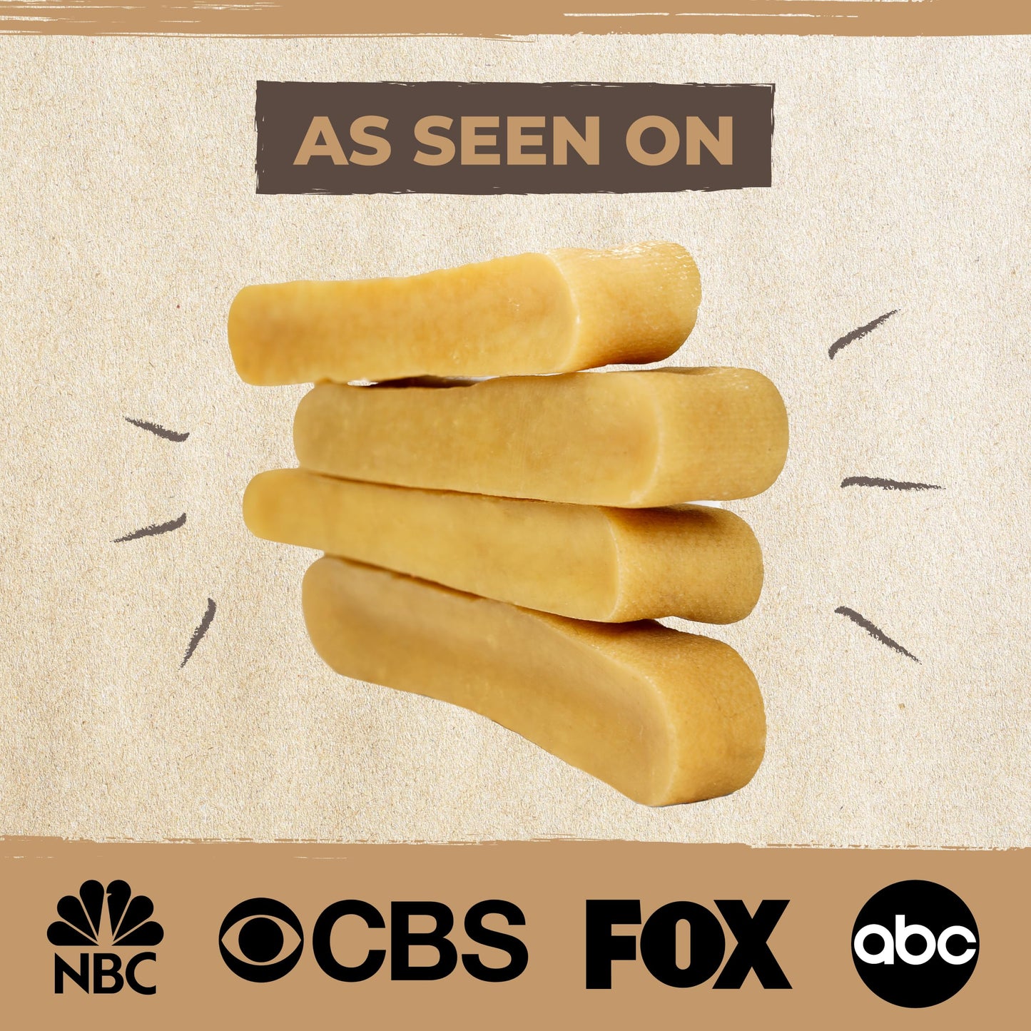 Mighty Paw Yak Cheese Chews for Dogs | All-Natural Long Lasting Pet Treats. Odorless and Great for Oral Health. Limited-Ingredient Chews for Puppies & Power-Chewers (Small, 12 Pack)