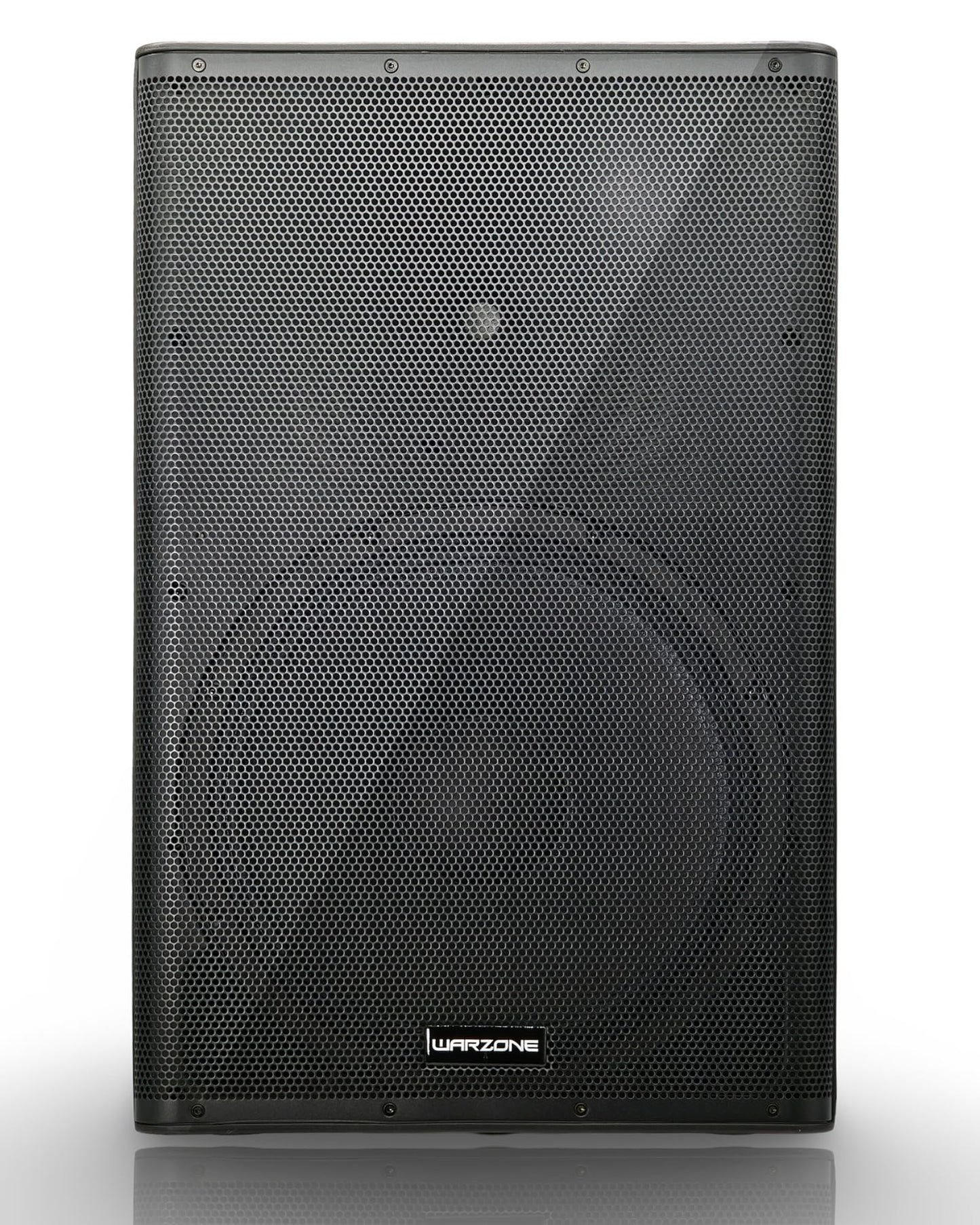 Warzone 1X WPTS15 Apollo-Active Series 2500W Peak Power 15-Inch 2-Way Powered Speaker, Class D & AB Amplifier, Bluetooth, DSP Modes, and 136dB Max SPL for Pro Audio DJ Party