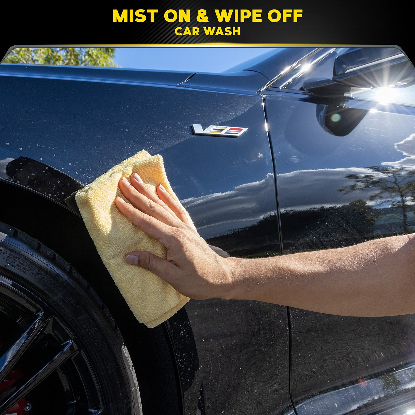 Meguiar's Ultimate Waterless Wash & Wax, Scratch-Free Waterless Car Cleaning Spray That Makes Detailing Quick and Easy, 2-in-1 Cleaner and Protection to Help Your Ride Shine, 26 Oz