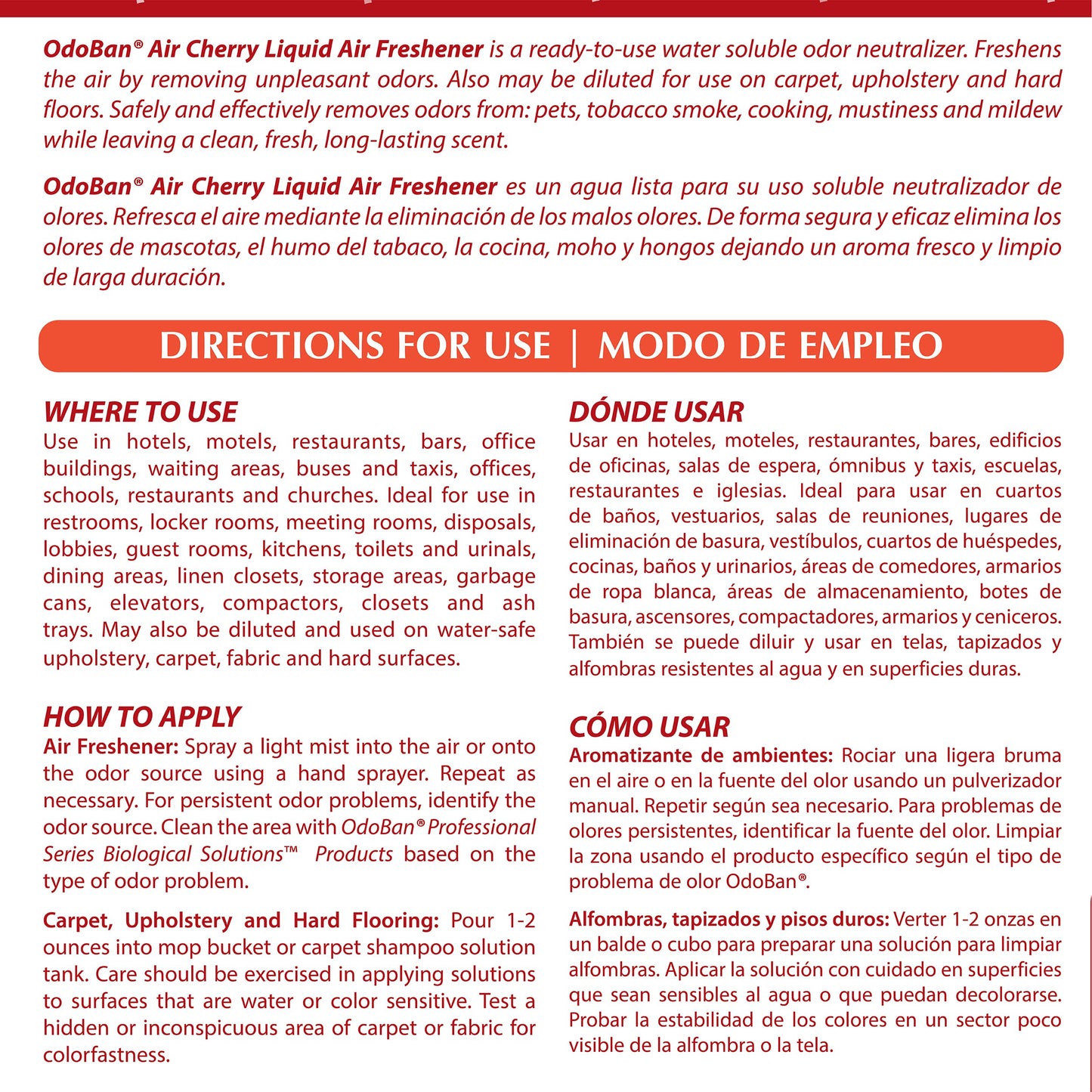 OdoBan Fogmaster Jr. Electric Handheld Fogger and Liquid Air Freshener, 1 Gallon, Cherry Scent