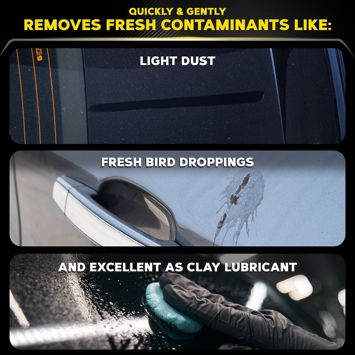 Meguiar's Quik Detailer, Mist & Wipe Car Detailing Spray, Clear Light Contaminants and Boost Shine with a Quick Detailer Spray that Keeps Paint and Wax Looking Like New, 32 oz