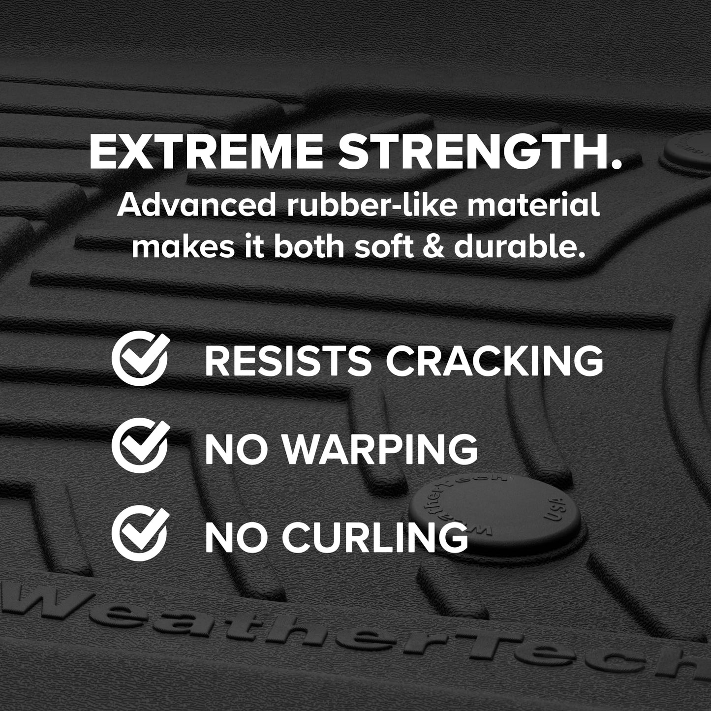 WeatherTech FloorLiner HP Custom Fit Floor Mats for GX, 4Runner - 1st & 2nd Row (444931IM-442862IM), Black