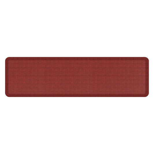 NewLife by GelPro Anti-Fatigue Designer Comfort Kitchen Floor Mat, 20x72, Tweed Barn Red Stain Resistant Surface with 3/4” Thick Ergo-Foam Core for Health and Wellness