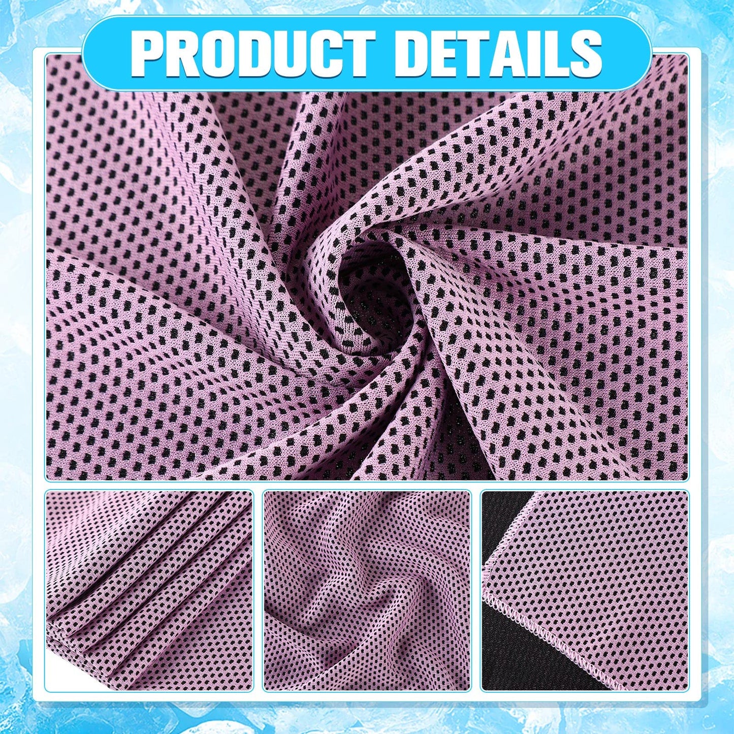 Maitys 800 Pcs Cooling Towel for Neck and Face, 32 x 12 Inch Microfiber Ice Towel for Hot Weather Chilly Breathable Sport Rags for Athletes Gym Yoga Running Camping Workout