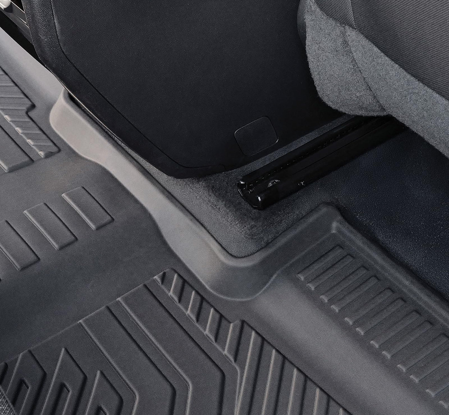 JOULARISE Floor Mats Set for 2024 2025 2026 Chevy Traverse & 2025 2026 Buick Enclave 7 Seats Captain Chairs, TPE All Weather Cargo Liner Trunk Mat Door Sill Guards Car Accessories