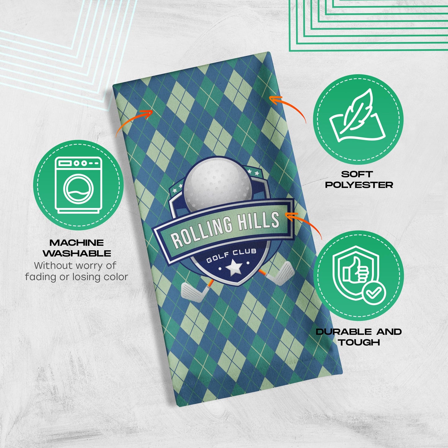 Ships Next Day, Made in USA - Customizable Rally Towel for Sports Events - Durable, Machine-Washable, Reusable - Personalize with Logo or Text, Promotional - Single Sided (100 Pack)