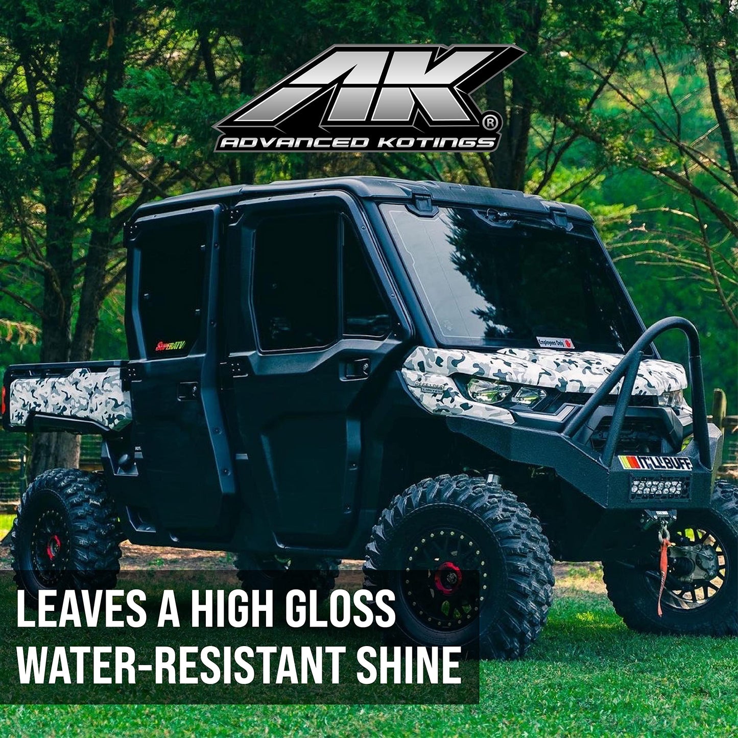 Advanced Kotings High Gloss Shine Coating Spray | Revives Dull Surfaces, UV Protectant, Vinyl, Rubber, Plastic, Easy Off-Road Clean-Up, ATV, UTV, Dirt Bikes & Surfaces | Net Weight 12oz - 12-Pack