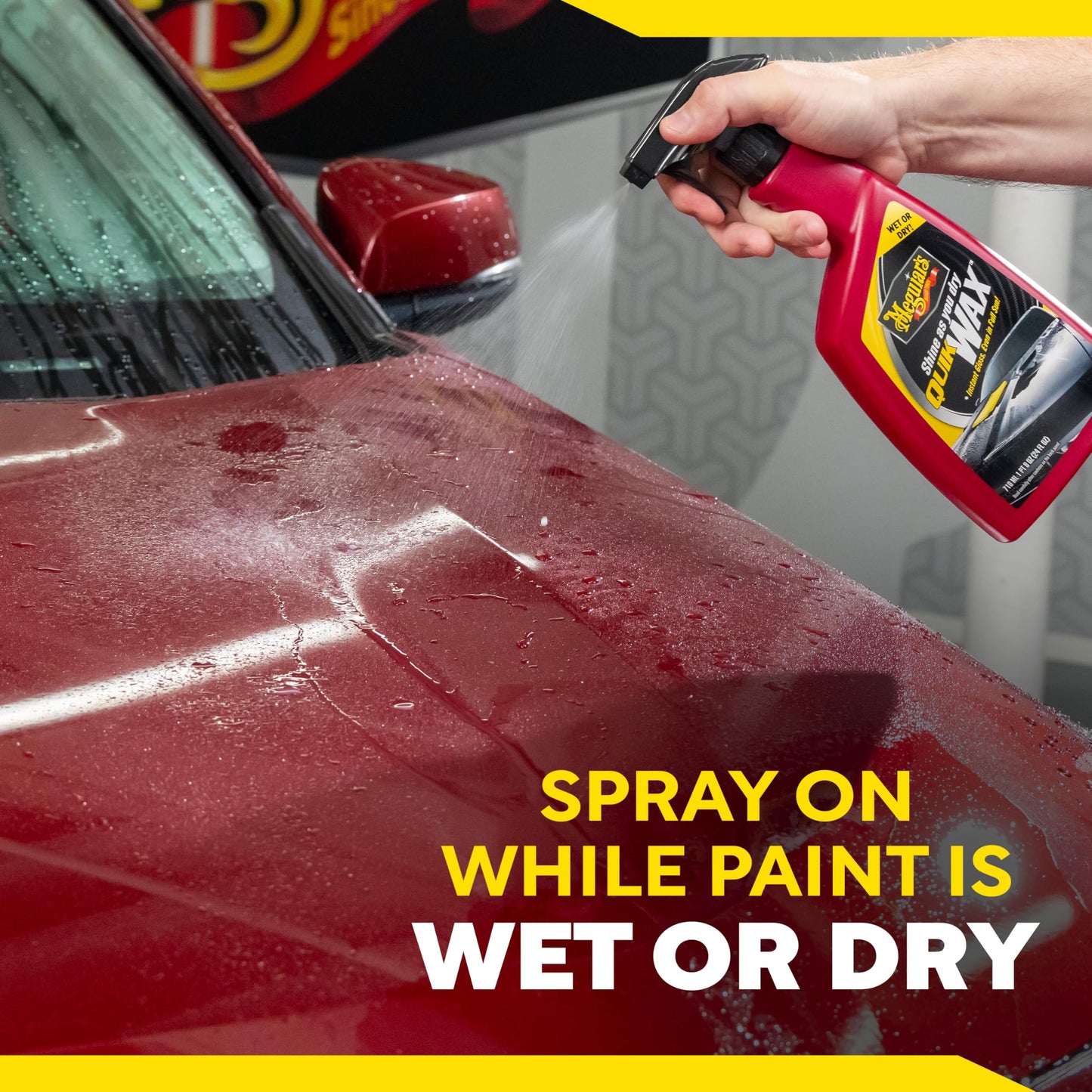 Meguiar's A1624 Quik Wax - Easy-to-Use Spray Wax for Gloss, Shine & Protection - Wet or Dry Use, 24 Oz.