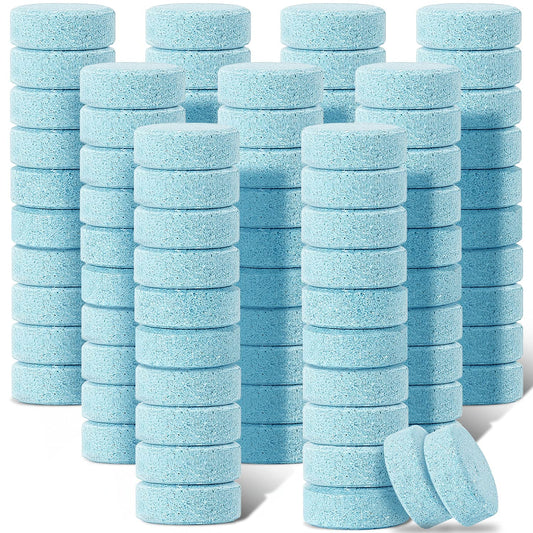 Boao 100 Pcs Car Windshield Washer Tablets Cleaning Washer Fluid Tablets Glass Concentrated Cleaner Windshield Wiper Fluid Solid Effervescent Remove Auto Glass Stains Clear Car Vision