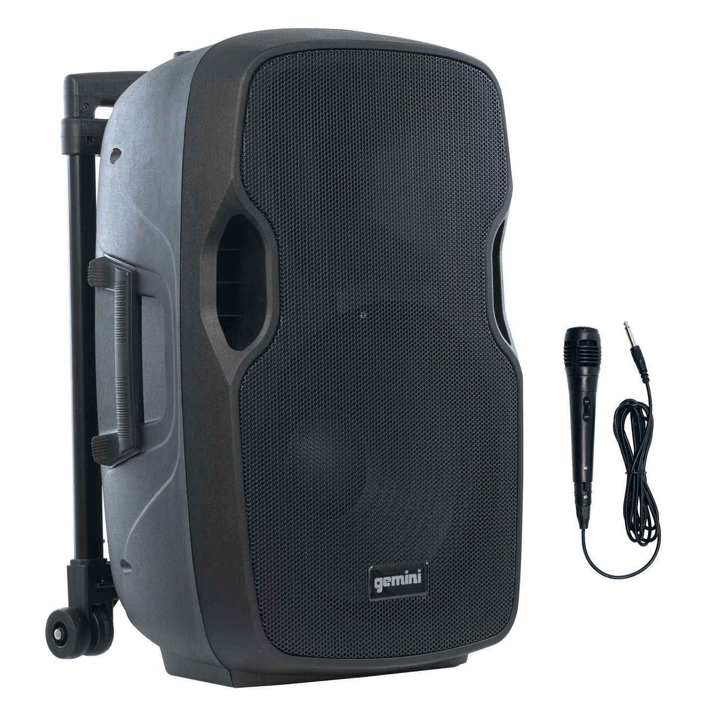 Gemini 12” 1500W Wireless Battery-Powered Bluetooth PA Speaker with Mic & Guitar Inputs, USB/SD/FM – Rugged Pro Audio for Outdoor Events, Instructors & Musicians (AS-12TOGO)