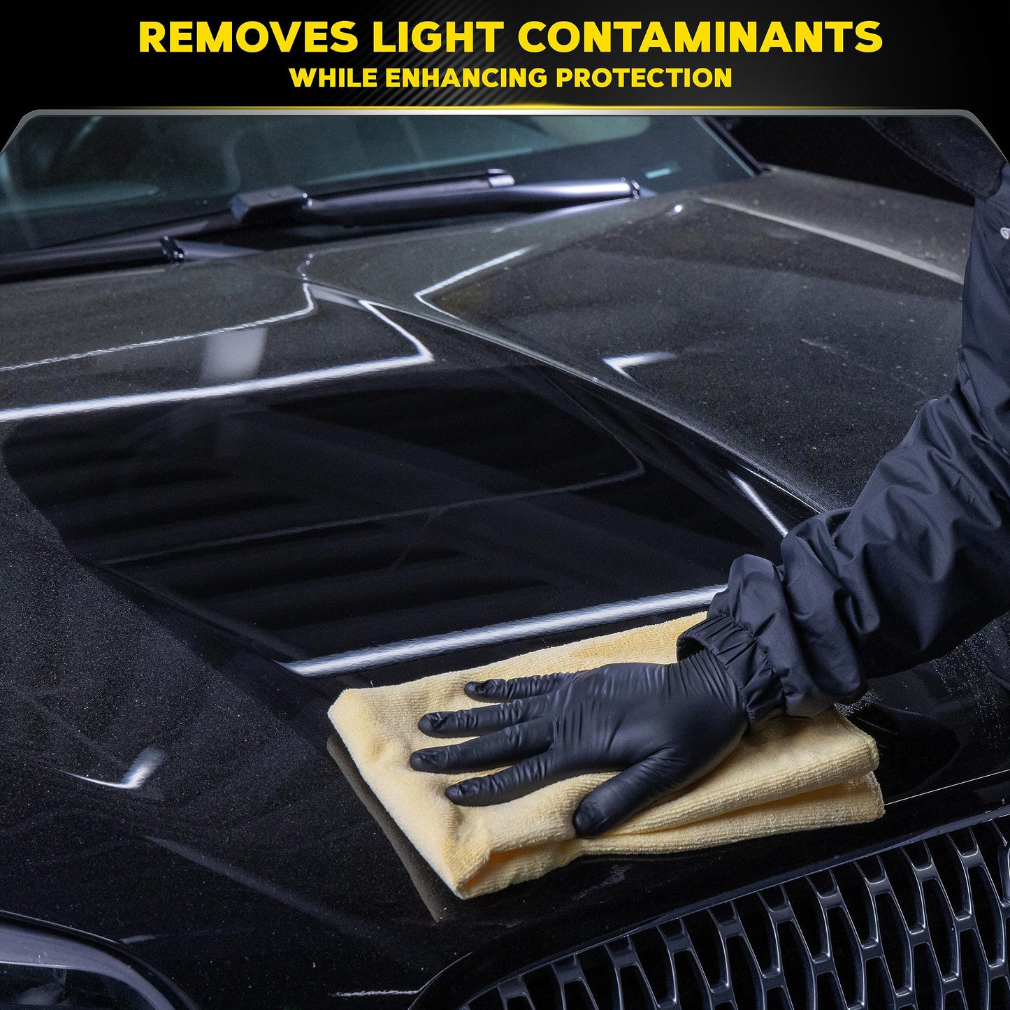 Meguiar's Hybrid Ceramic Wash & Wax Starter Kit - Car Detailing Kit with Advanced Hybrid Ceramic Chemistry for Cleaning, Maintaining, and Protecting Paint and Tires, Premium Accessories Included